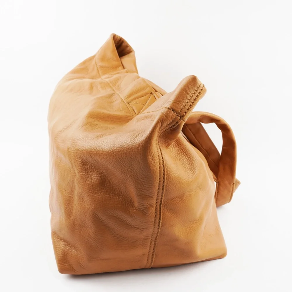 Madewell Tan Leather Tote Bag